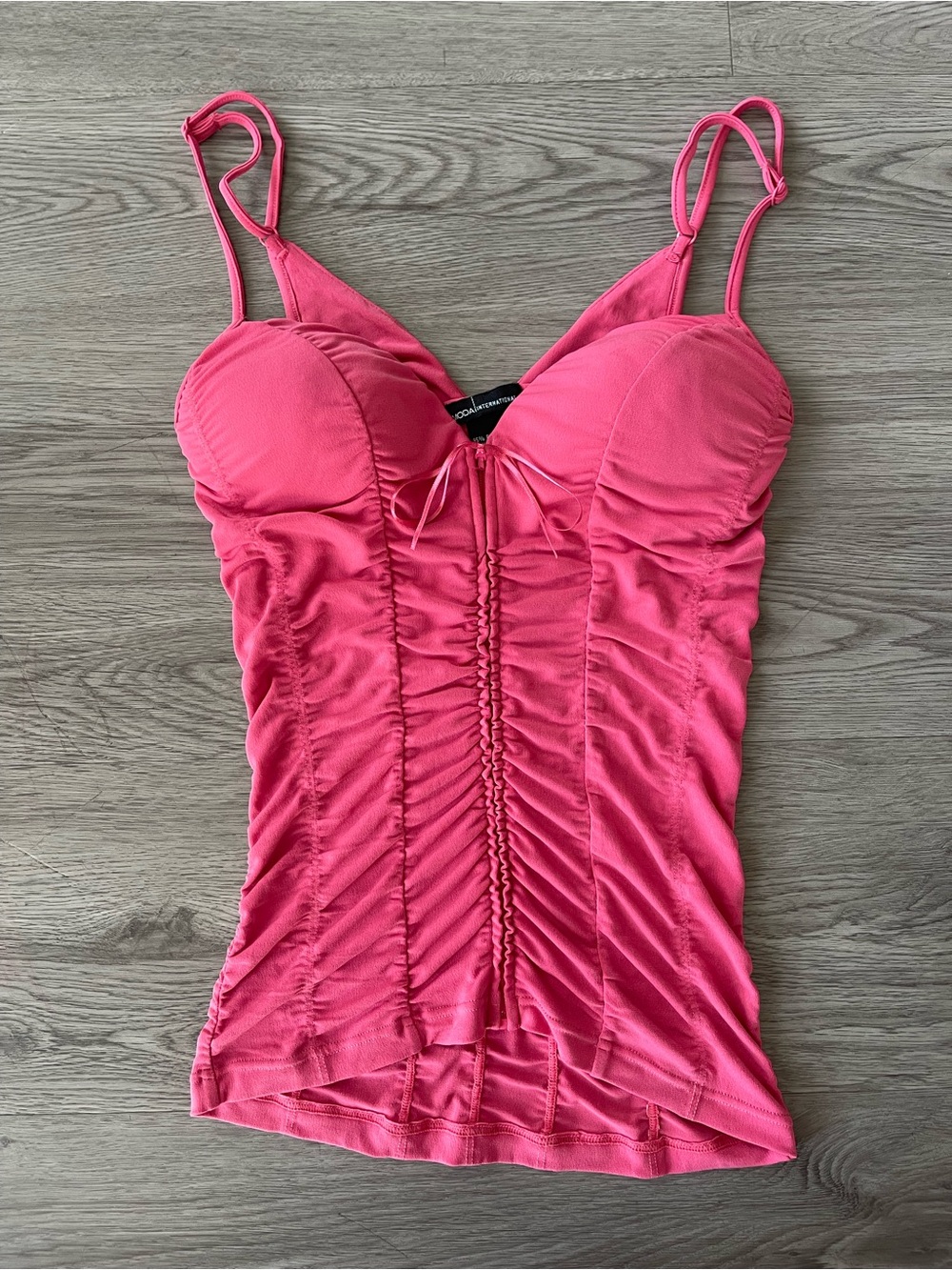 Y2K vintage moda international bustier cami tank